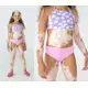 Biquíni Infantil Top Halter Neck Em Poá (04 ao 16) em oferta