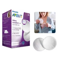 Absorvente descartável para seios Philips Avent 24 Unidades em oferta na Amazon