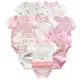 8 Pçs Macacão De Verão Bebê Menina Manga Curta De Algodão Bebê Roupas De Bebê (0-12 M) em oferta