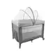 Berço Portátil Cosco Kids Nanny 2 Níveis de Altura - 0 a 18kg Cinza em oferta