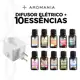Difusor Elétrico de Ambientes Bivolt 30ml + 10 Essências a Base de Água 15ml - Personalize o Seu Kit em oferta