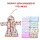 Kit 1 Toalha Banho Com Capuz Soft Fralda +1 Roupão Soft Bebe + 3 Pano Boca babete 100% algodão em oferta