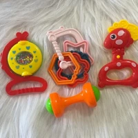 Imagem da promoção Brinquedo Para Bebê Kit com 4 pçs Chocalho Infantil Mordedor Colorido