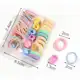 KIT 40 Peças Mini Elástico de Cabelo Infantil Xuxinha de Cabelo Bebês Cabelo Colorido Fofo em oferta