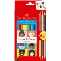 Imagem da promoção Lápis de Cor Ecolápis 12 Cores + 6 Tons de Pele Faber-Castell