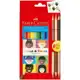 Lápis de Cor Ecolápis 12 Cores + 6 Tons de Pele Faber-Castell em oferta