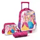 Kit De Mochila Escolar Magic Kids Mochila De Rodinhas Com Estojo E Lancheira Princesas em oferta
