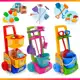 Brinquedo Infantil Variações Mercadinho Praia e Limpeza Dona de Casa Imaginação Faz de Conta com Ace em oferta