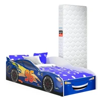 Imagem da promoção Cama Carro Infantil Para Quarto Menino Com Colchão E Proteção Lateral - Rofemar Móveis