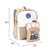 Imagem da promoção Kit Mochila e Infantil Escolar com Estampa de Urso Conforto Resistência e Qualidade Ideal para Escol