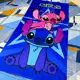 Toalha Infantil Banho Praia Algodão Lilo Stitch E Angel em oferta