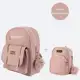 Kit Mochilinha Feminina Fivela Estilosa + Mini Mochila Pequena Com Alça De Costas Chaveiro Pompom em oferta