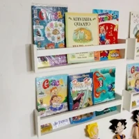 Imagem da promoção 4 Prateleira 50cm livro infantil revistas e brinquedos, mdf branco - UNN