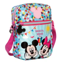 Imagem da promoção Bolsa Lateral Minnie & Mickey Disney 14849 Xeryus Acambamento dos ferragens Plástico Cor 6-Azul Corr
