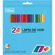 Tilibra - Lápis de Cor 24 Cores Sextavado D+ em oferta