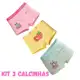 Kit Até 12 Calcinhas Importada box Shortinho Infantil menina Estampada Tam 02 a 10 Anos em oferta