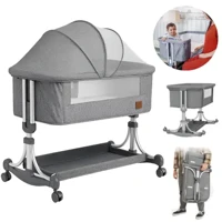 Imagem da promoção Berço Moises Portatil Com Função Balanço e Mosquiteiro Infantil Pipdip