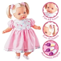 Imagem da promoção Boneca Angelina Grande Fala 62 Frases Com Mamadeira Mágica Infantil Menina - MILK