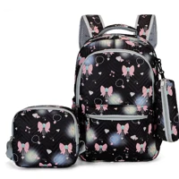 Imagem da promoção Kit 3 Peças: Mochila 3d Escolar, Impermeavél Reforçada Lancheira Térmica e Estojo Espaçoso Princesa