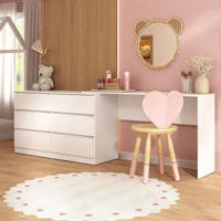 Imagem da promoção Penteadeira Infantil 231,5cm com 6 Gavetas Flex Multimóveis MP4403