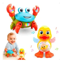 Imagem da promoção Kit Brinquedos Pato Dançante E Caranguejo Fujão Infantil Som