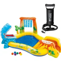 Imagem da promoção Piscina Playground Dinossauro 310L com Bomba de Ar Manual Intex