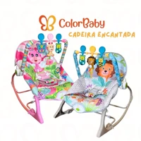 Imagem da promoção Cadeira de Descanso e Balanço Encantada para Bebê - Vibração, Música, Brinquedos Interativos - Portá