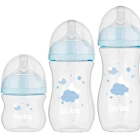 Imagem da promoção Kit 3 Mamadeiras Easy Flow Nuvem Buba 120, 270 e 330ml