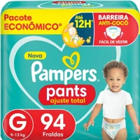 Imagem da promoção Fralda Pampers Pants Ajuste Total G 94 Unidades