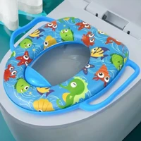Imagem da promoção Assento redutor vaso sanitário infantil almofadado macio desfralde divertido com e sem alça a partir