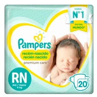 Imagem da promoção Fralda Descartável Pampers Premium Care Recém-Nascido RN 20 Unidades