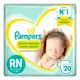 Fralda Descartável Pampers Premium Care Recém-Nascido RN 20 Unidades em oferta