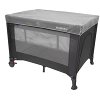 Imagem da promoção Berço Portátil Infantil Cercado Desmontável Com Bolsa Para Transporte e Mosquiteiro Explore Cinza -