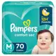 Fralda Pampers Confort Sec M 70 unidades [Comprando 3 pacotes] em oferta