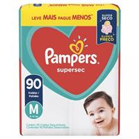 Imagem da promoção Fraldas Pampers Supersec M 90 unidades [Comprando 3 pacotes]