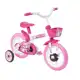 Bicicleta Aro 12 Track & Bikes - Arco Iris com Rodinhas e Cesta em oferta