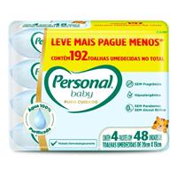 Imagem da promoção Kit Toalha Umedecida Personal Baby Puro Cuidado 192 unidades