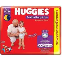 Imagem da promoção Fralda Huggies Supreme Care Roupinha XXG 58 unidades [Comprando 2 Pacotes]