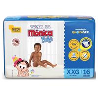 Imagem da promoção Fralda Turma da Mônica Baby Jumbo XXG 16 Unidades [Comprando 4 Pacotes]