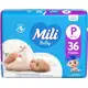 Fralda Mili Ultra Seca P 36 unidades em oferta