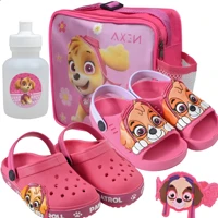 Imagem da promoção Kit 4 Babuche Infantil + Sandália Babuche Patrulha Mochila Com Garrafinha E Pulseira