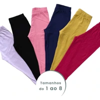 Imagem da promoção Kit 05 Calças Legging ou 03 Calças Legging Infantil Menina