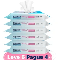 Imagem da promoção Kit Lenços Umedecidos Bepantol Baby 288 unidades (6 Pacotes com 48 Unidades Cada)