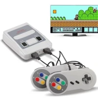 Imagem da promoção Video Game Retro Anos 80 E 90 620 Jogos 8 bits 2 Controles tipo nitendo Console game antigo