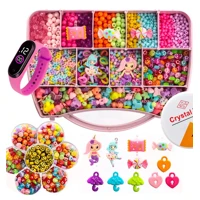 Imagem da promoção Kit Miçangas Infantil 3500 Pçs para Montar Pulseiras Bolinhas Maleta 19X13 cm CorRosa Anita Bijuteri