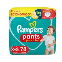 Imagem da promoção Fralda Calça Pampers Pants Ajuste Total - Tam. XXG 14 a 23kg 78 Unidades