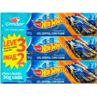 Imagem da promoção Creme Dental Gel Condor Hotwheels