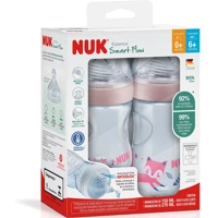 Imagem da promoção Kit de Mamadeiras Anticólica Essence Smart Flow 150 e 270ml NUK - Rosa