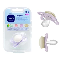 Imagem da promoção Chupeta MAM SkinSoft 0-6 M Lilás