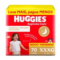 Imagem da promoção Fralda Huggies Supreme Care XXXG 70 unidades